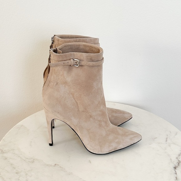 NEW Reiss Ashton Pointed Toe Bootie In Biscuit Size 5 US 36 EU - Picture 10 of 12